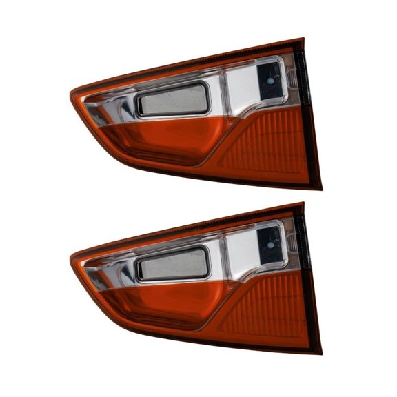 VioziteGam 2 Set of - Tail Light Passenger Inner Side Clear Red Lens Housing Tail Lamp for Ford for EcoSport 2018-2022