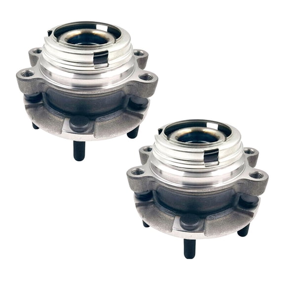 VioziteGam 2pcs Wheel Hub and Bearing Assembly Set Front Left Right Polished Protected for INFINITI Encoder-ABS Sensor 4.500-Bolt Circle Diameter WA590125 295-41002