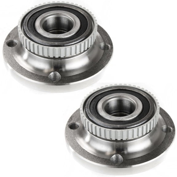VioziteGam 2pcs Wheel Hub and Bearing Set Assembly Front Left Driver Right Passenger Side with ABS Sensor 4 Lugs 3 Series E30 for 318i for 318is for 325e for 325es for 325i for 325is 325