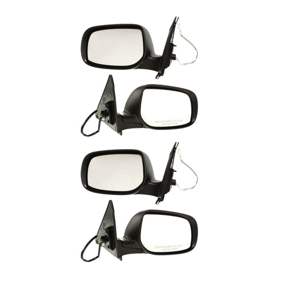 VioziteGam 4 Pieces - Left Right Driver Passenger Side Paintable Power Non-Heated Operate Manual Folding Exterior Door Rear View Mirror for Pontiac for Vibe 09-10,for Toyota for Matrix 09-13