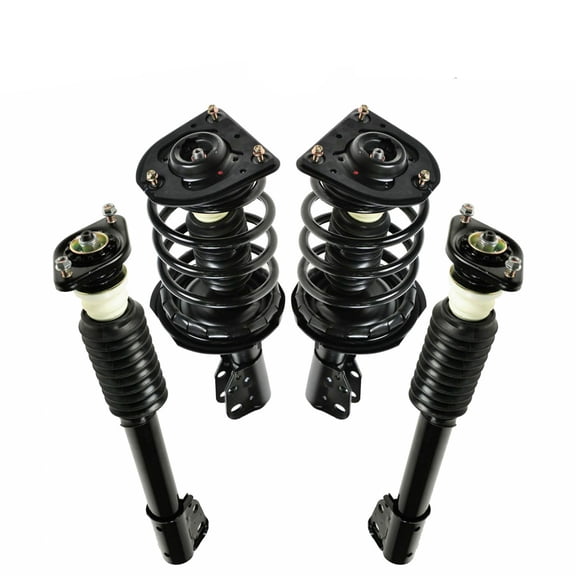 VioziteGam 4pcs Front and Rear Left and Right Side with Coil Spring Complete Suspension Assembly Strut Shock Absorber Set Kit for Buick for LeSabre 1991-1999 for Park Avenue 1992