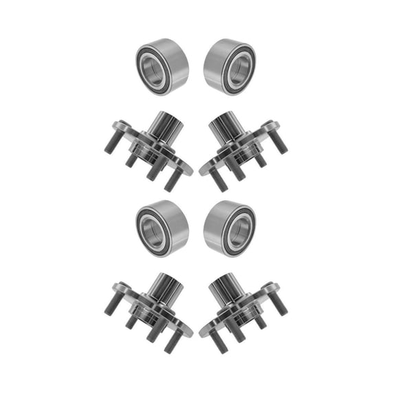 VioziteGam 4pcs - Wheel Hub and Bearing Set Kit Assembly Right Passenger Left Driver Front Side for Scion for xA 1.5L 2004-2006 for xB 1.5L 2004-2006,for Toyota 1.5L 2000-2005