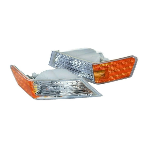 VioziteGam Front Left + Right Parking Turn Signal Lights Corner Lamp Without Bulbs Clear & Amber Lens Set of 2 for Jeep for Patriot 2007-2017 3.94Inch-Item Height 68004180AC 12-5283-00-1