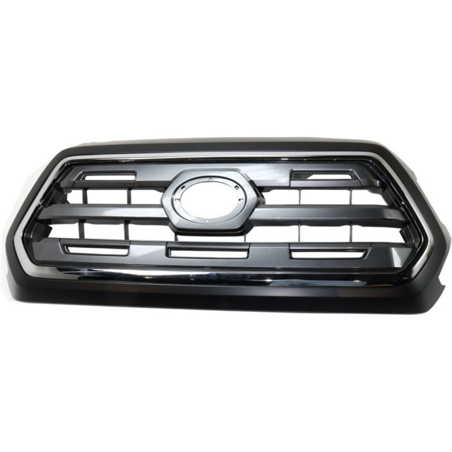 Evan-Fischer Grille Kit For 98-2000 Toyota Tacoma RWD - Chrome Shell, Black Insert