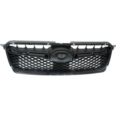 Textured Black Grille Shell And Insert Assembly For 2013-2014 Subaru Legacy (Direct Fit, OE 91121AJ13A)