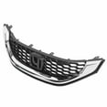 thumbnail image 1 of VioziteGam Grille Front Side Black Chrome Plastic Honeycomb W/ Molding ABS for Honda for Civic DX/EX-L/HF/LX/ Gas/Si 13-15 1pc -163 71122TR3A01, 1 of 10