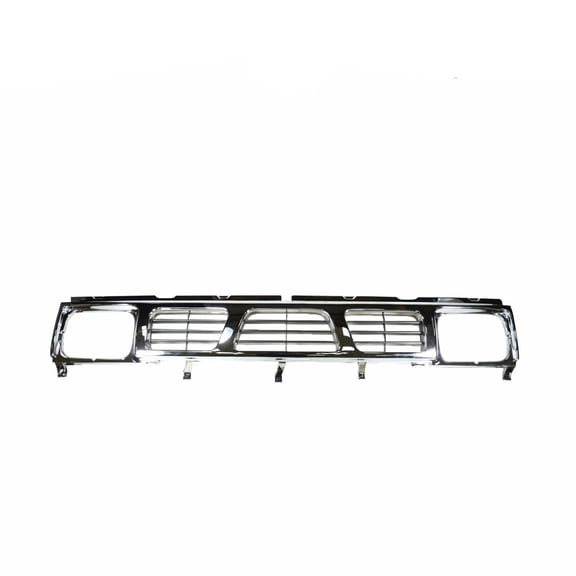 VioziteGam Grille Front Side Chrome&Black Grill Black & Chrome Hardbody Truck Chrome & Black for Nissan for Pickup Base/Estacas Corto/Lujo/SE/Tipico/XE 95-97 for D21 Base/SE 93-94 NI1200116