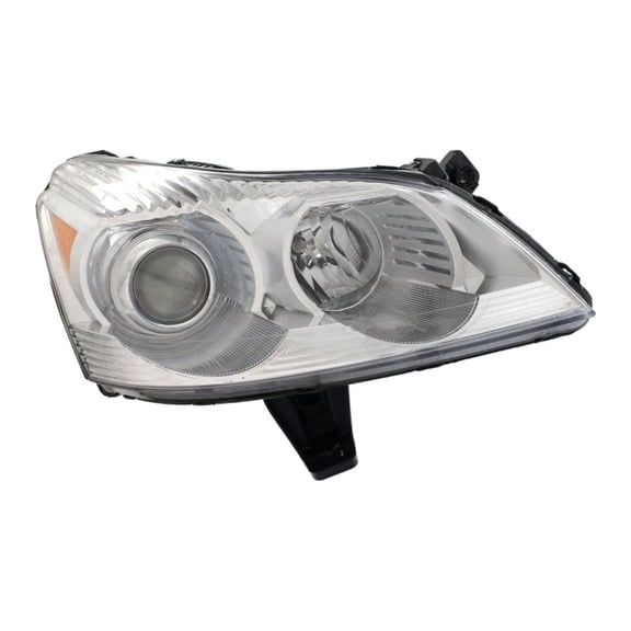 VioziteGam Headlight Right Passenger Side Clear Lens Chrome Interior Lens Headlamp Projection for Chevy for Traverse 2009-2012 with Bulb(S)-Assembly 20794804 14878803