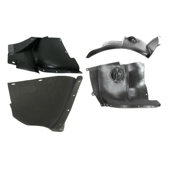 VioziteGam Set of 4 Rear Front Right Wheel Liner + Rear Left Wheel Liner + Front Right Splash Shield + Front Left Wheel Liner Plastic Section for Corvette 2005-2013 Convertible Section Plastic