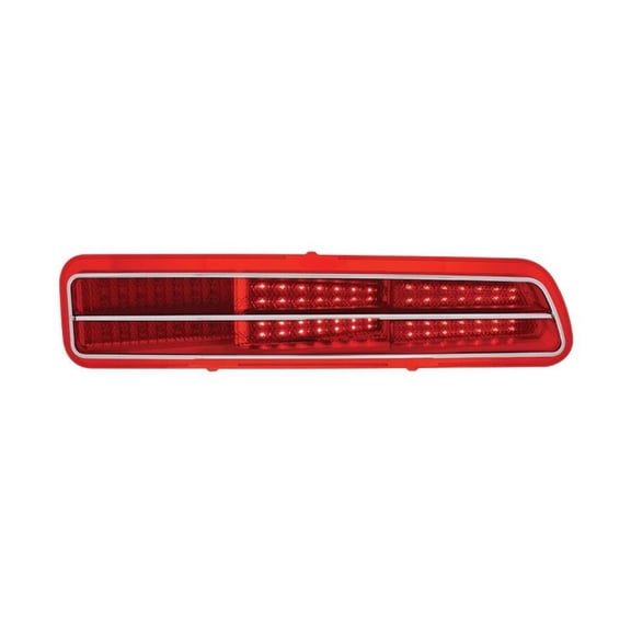 VioziteGam Tail Light Assembly Left Driver Right Passenger Side Polycarbonate Carbon for Chevy for Camaro 1969 110109