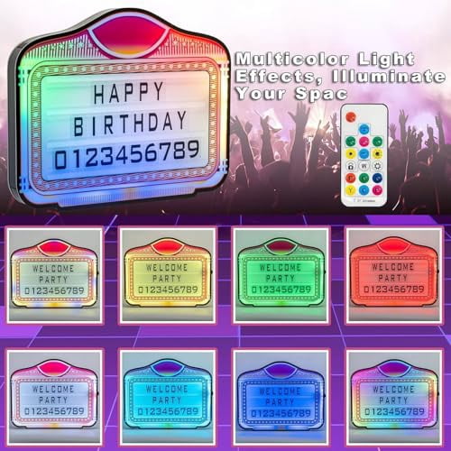 VIP Bottle Service Light Box Sign - LED Display With Letter & Number Kits, Handheld For Clubs, Weddings, Parties, Bars