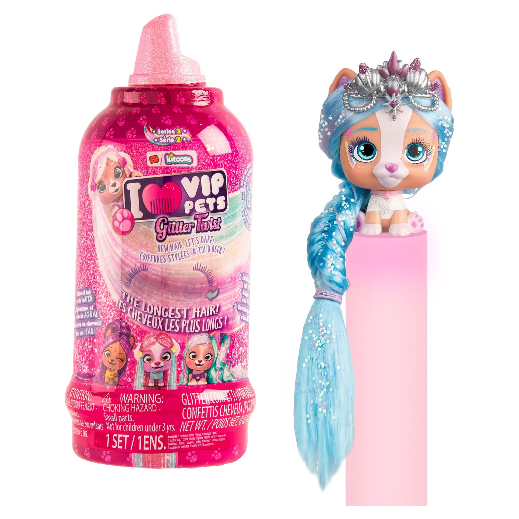 Vip Pets - Glitter Twist Hair Reveal Doll - image 1 of 24