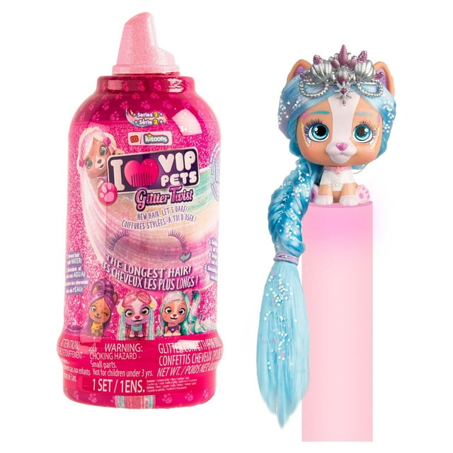 Vip Pets - Glitter Twist Hair Reveal Doll