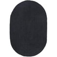 thumbnail image 1 of Vipanth Exports Black Color Jute Rug in Oval Shape, Area Rug for Home Decor (2x8 Feet), 1 of 5