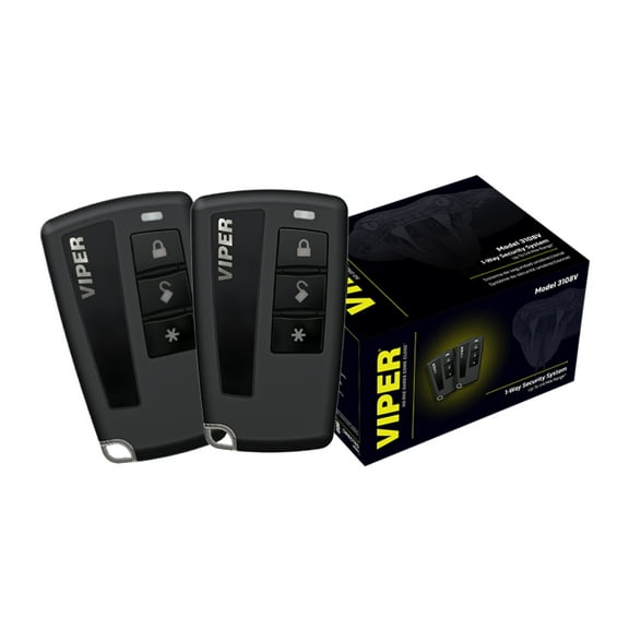 New Viper 3108V 1-Way Car Security System – LCD, 4-Button Key Fob, 1/4 Mile Range