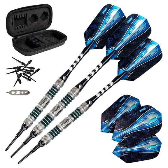 Viper Astro 80% Tungsten Professional Soft Tip Dart Set, Green, 18 Grams