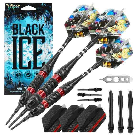 Viper Black Ice Soft Tip Dart Set, 16 Grams, Red