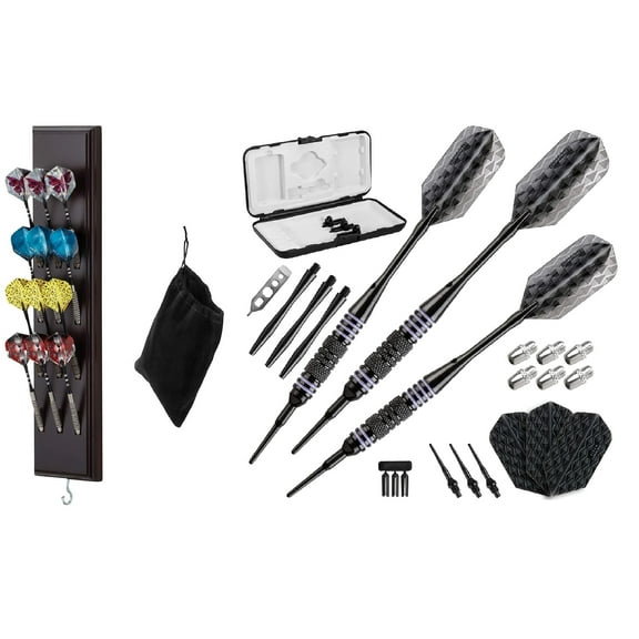 Viper Bobcat Soft Tip Darts with Storage/Travel Case and Dart Caddy Dart Holder/Stand with Accessory Storage Bag