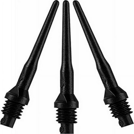 Viper Dart Accessory: Tufflex II 2BA Thread Soft Tip Dart Points, Black, 500 Pack