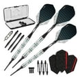 thumbnail image 1 of Viper Diamond Darts 90% Tungsten Soft Tip Dart Set Turquoise Rings, 18 Grams, 1 of 10