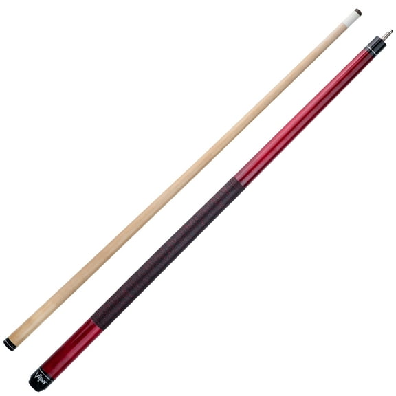 Viper Elite Series 58" Billiard/Pool Cue, 2 Piece, Red, 20 Ounce