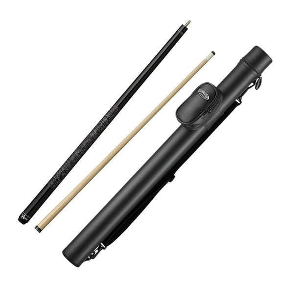 Viper Elite Series Black Wrapped Cue and Casemaster Q-Vault Supreme Black Cue Case