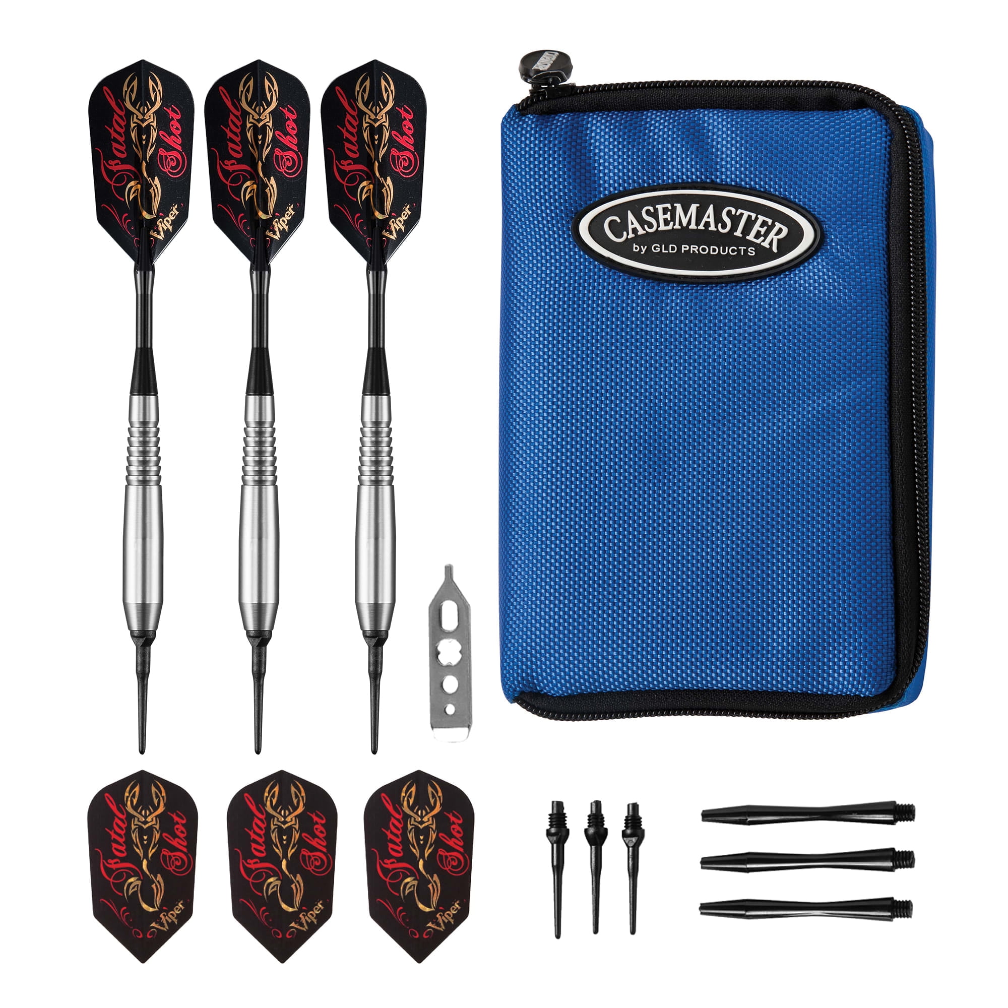 Viper Fatal Shot Underground Soft Tip Darts & Casemaster Select Dart Case - Thumbnail 3