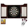 thumbnail image 1 of Viper Hudson Dartboard Cabinet, Viper Razorback Sisal Dartboard, Viper Black Mariah Steel Tip Darts 22 Grams, and Fat Cat Dart Sharpener, 1 of 6