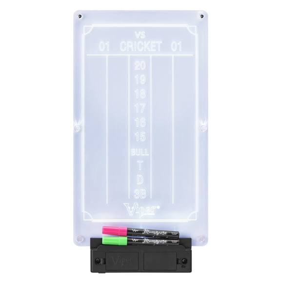 Viper Illumiscore Illuminated Dart Scoreboard - Optimal Visibility, Effortless Cleaning, Exciting Game Variations.