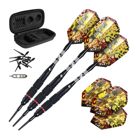 Viper Jaguar 80% Tungsten Soft Tip Dart Set, Dual Knurled, 18 Grams