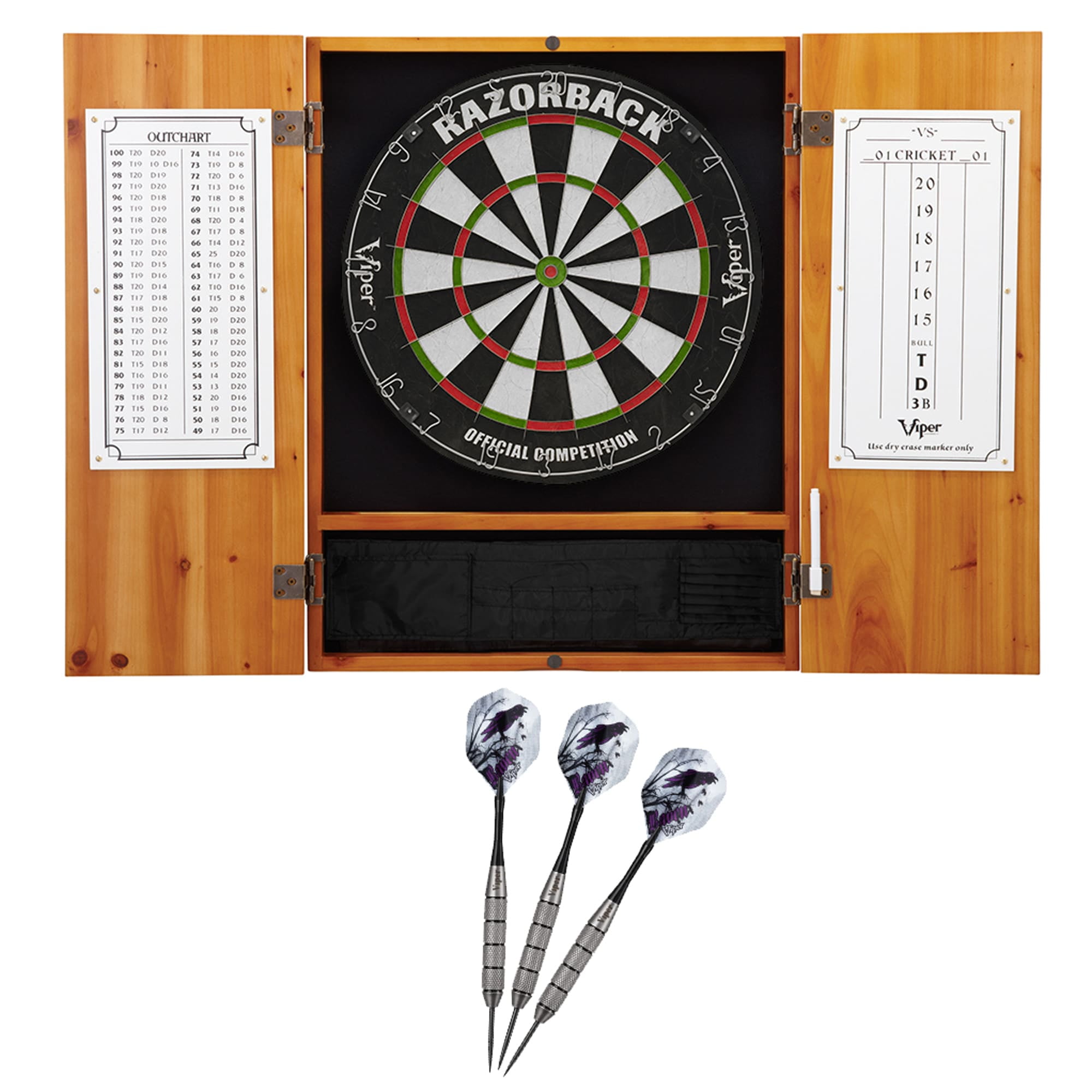 Viper Metropolitan Oak Steel Tip Dartboard Viper Razorback