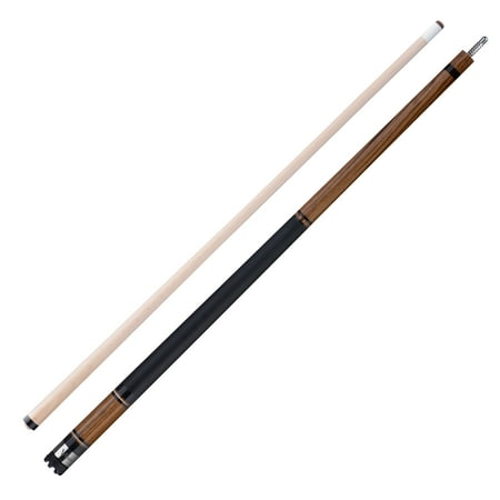 Viper Naturals 58" Billiard/Pool Cue, 2 Piece, Zebrawood Butt, 18 Ounce