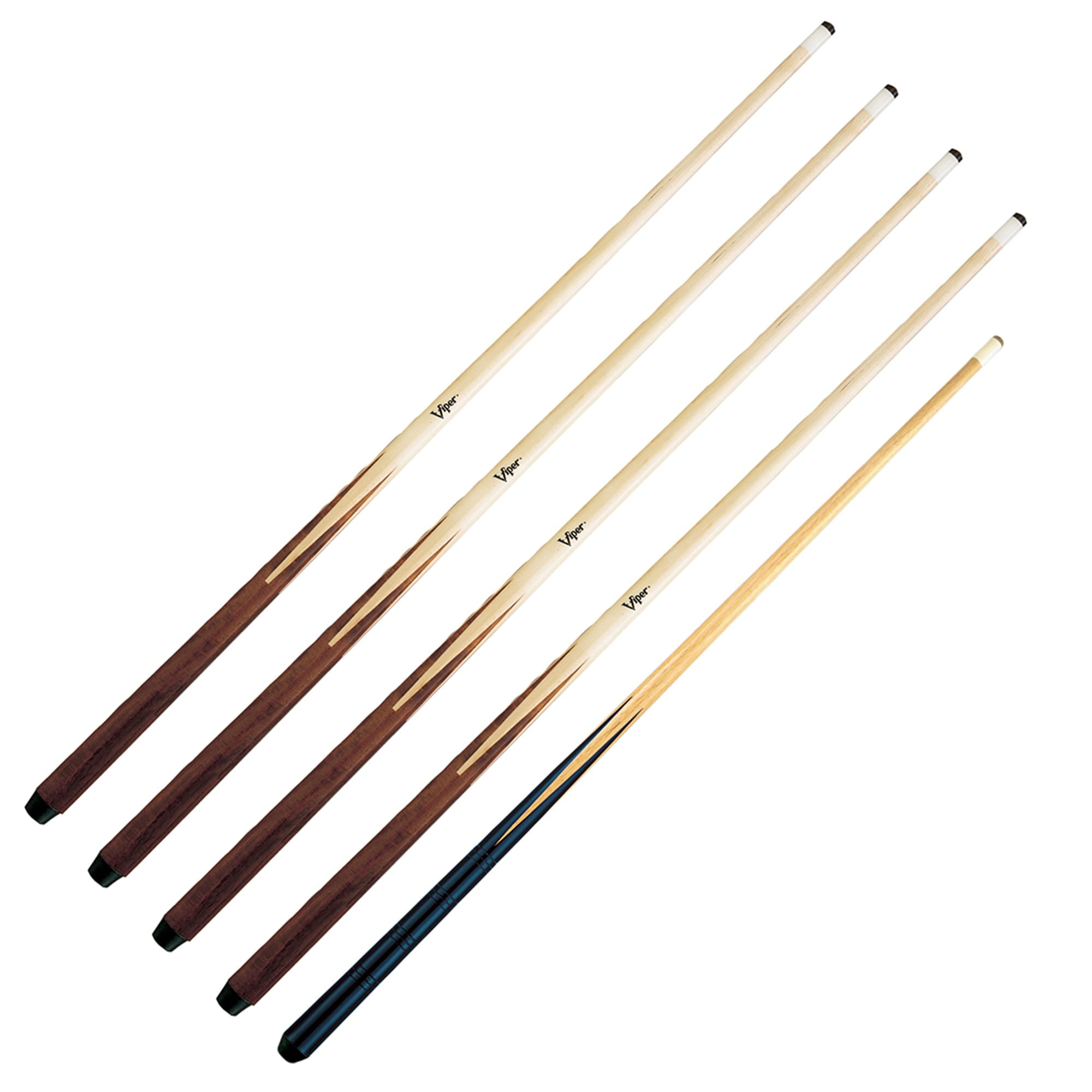 Viper One Piece 57" Maple Bar Cue 18, 19, 20, and 21 Ounce and Viper One Piece 36" Maple Bar Cue 14 Ounce