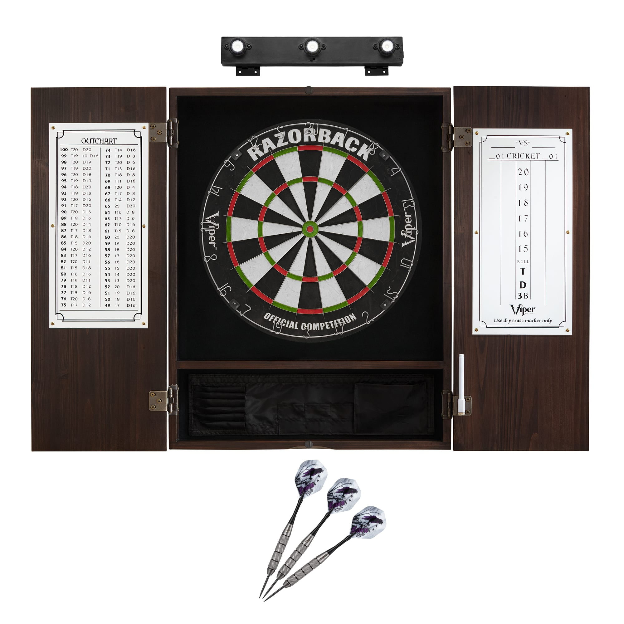 Viper Razorback Sisal Dartboard, Metropolitan Espresso