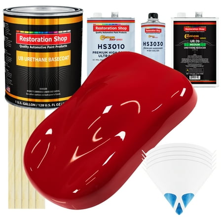Viper Red Premium Gallon Kit URETHANE BASECOAT Car Auto Body Paint Kit