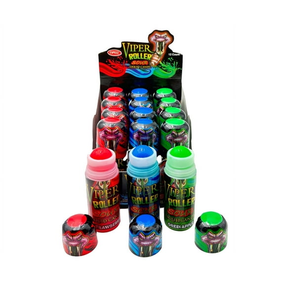 Viper Roller Sour Liquid Candy 12 Count