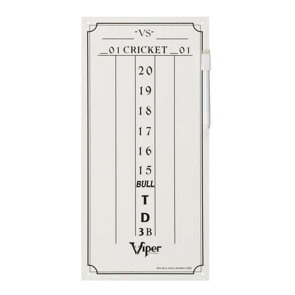 Viper Small Cricket Dry Erase Dart Scoreboard