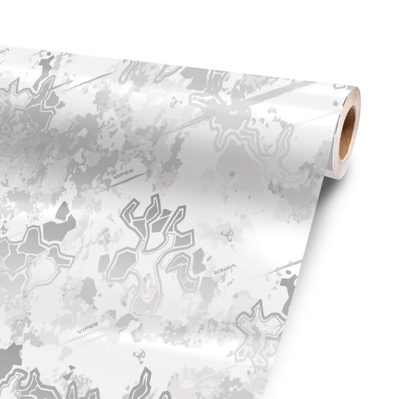 Viper Snow 12” x 52” Vinyl Wrap Sheet for large or custom items | 3M wrap DIY to custom skin gear of all types and sizes, including vehicles, boats, appliances, furniture, atv’s, golf