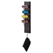 Viper Dart Caddy, Wall Mounted Dart Rack for 12 Darts, Mahogany