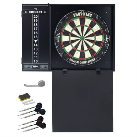 Viper Steadfast Dart Backboard with Shot King Sisal Board - Black