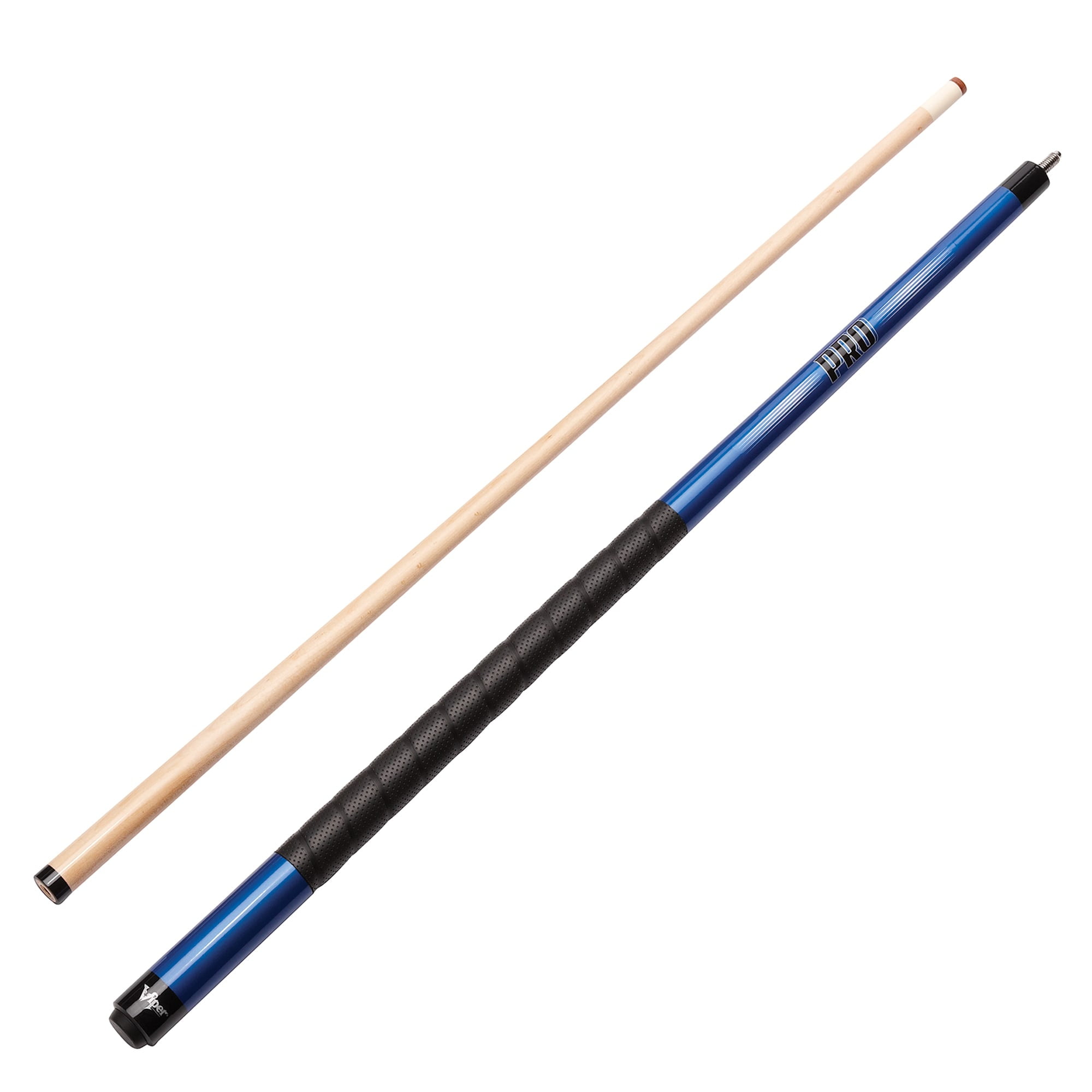 Blue Maple Wood Billiard Cue with Rubber Grip