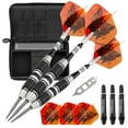thumbnail image 1 of Viper The Freak Steel Tip Darts 3 Knurled Rings Barrel 22 Grams and Casemaster Select Black Nylon Dart Case, 1 of 3