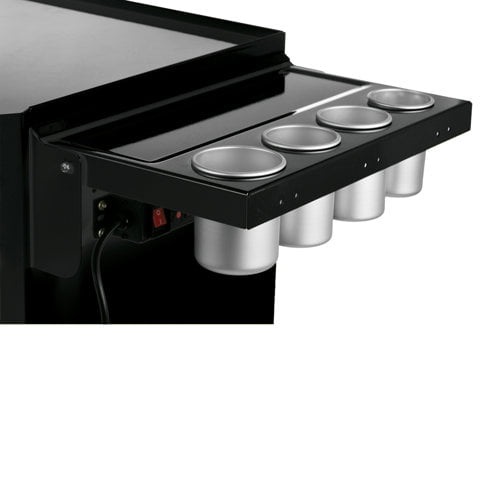 Viper Tool Storage V2SBL Viper Tool Storage Folding Side Shelf With Power Strip With Usb Black