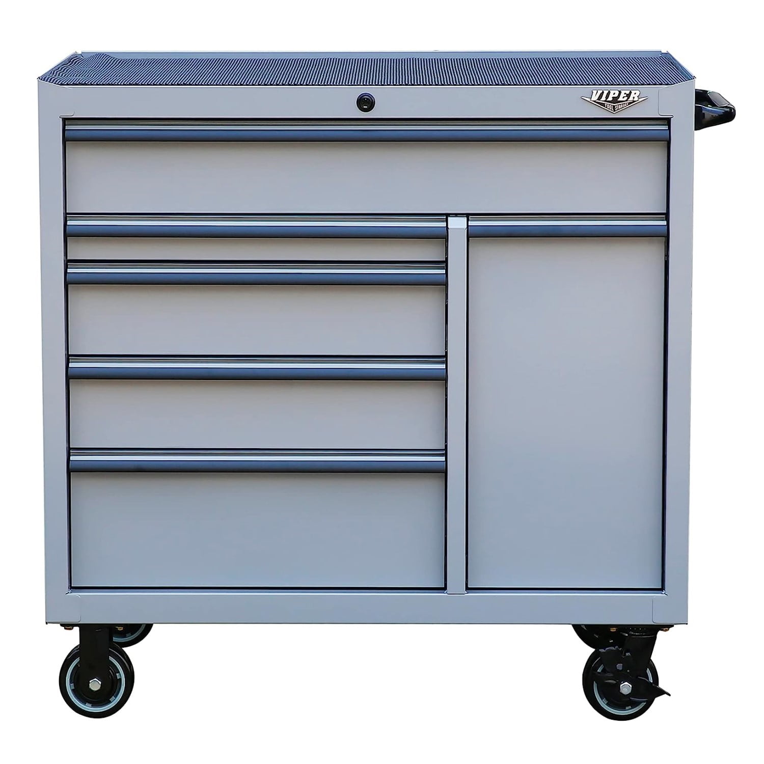 Viper Tool Storage 41-Inch 6-Drawer Steel Rolling Cabinet, Sonic Gray Viper Tool Storage 41-Inch 6-Drawer Steel Rolling Cabinet, Sonic Gray