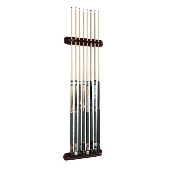 Viper Traditional Mahogany 8 Cue Wall Cue Rack
