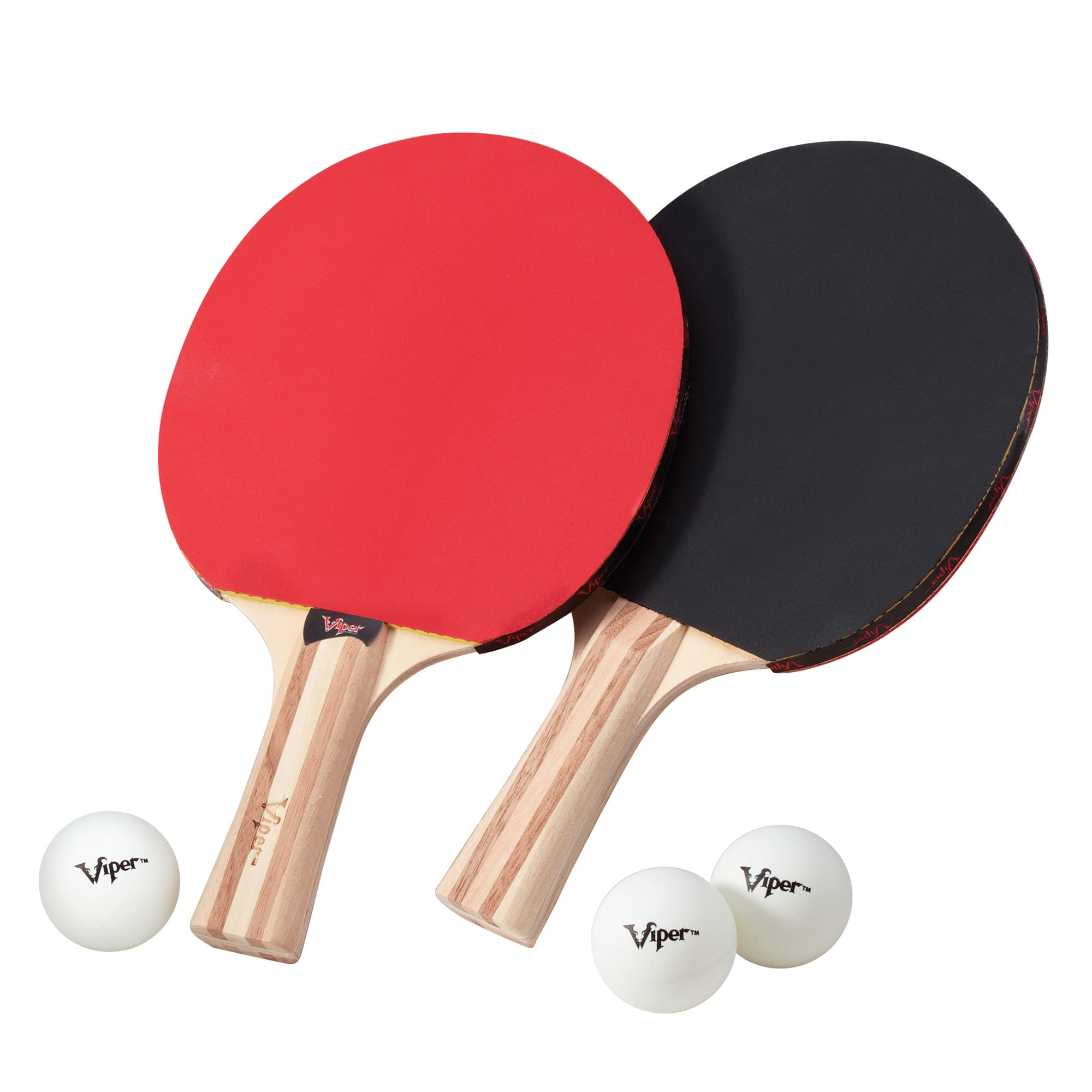 Table Tennis Racket 2 Viper Two Racket Table Tennis Set with 2 paddles & 3 balls - Walmart.com