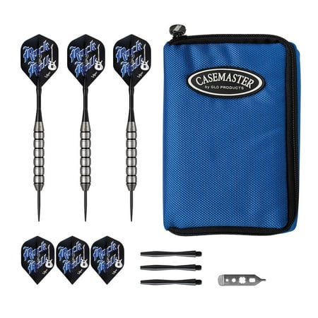 Viper Underground Rock & Roll Steel Tip Darts 23 Grams and Casemaster Select Blue Nylon Dart Case