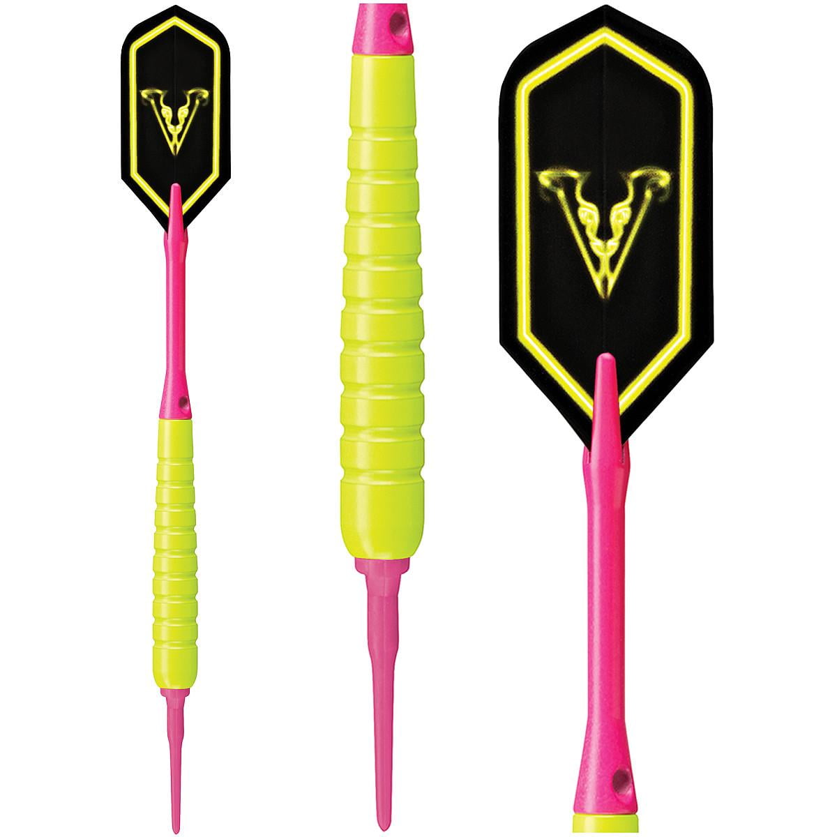 Viper V Glo 18 g Grooved Brass Barrel Soft-Tip Darts - 3-Pack Size: 18 Grams