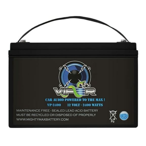 Viper VP-2400 12V 2400 Watt Car Audio Battery for Boss Audio CH2502