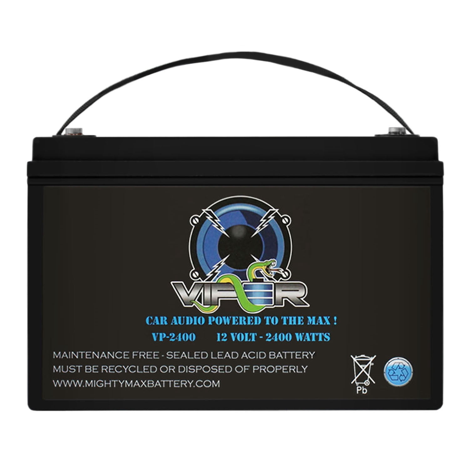 Viper VP-2400 12V 2400 Watt Car Audio Battery for POWER ACOUSTIK GT1